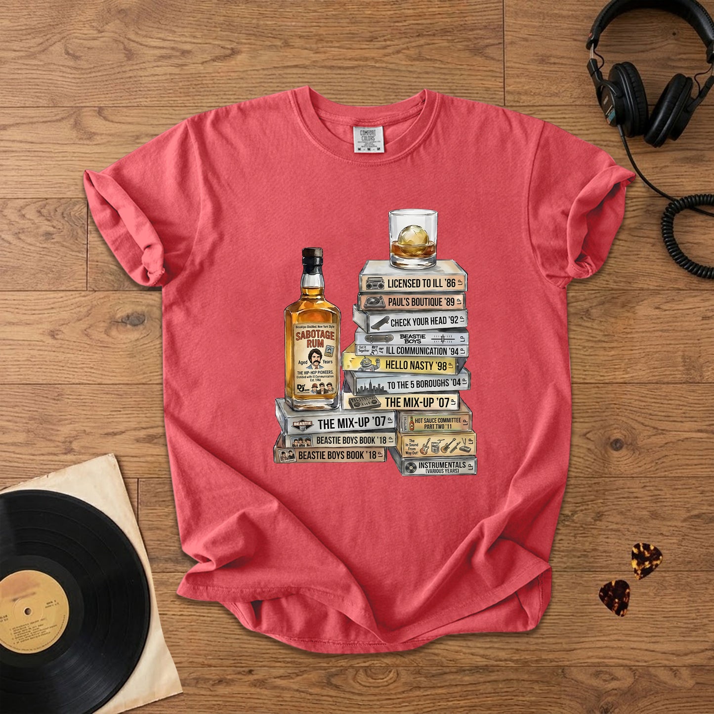 Beastie Boys Cassette Album Collection T-Shirt – Retro Rock Music Beastie Boys Merch Tee