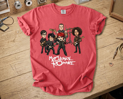 My Chemical Romance Comfort Colors Tee – Band Members Tribute Classic Emo Rock Shirt