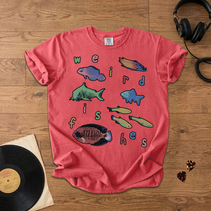 Weird Fishes Radiohead Comfort Tee – Space & Retro Rock Inspired Graphic Shirt