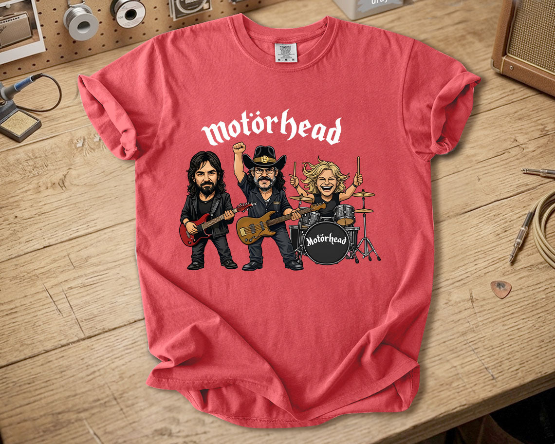 Motörhead Comfort Colors Tee – Lemmy Kilmister Band Members Tribute Classic Rock Shirt