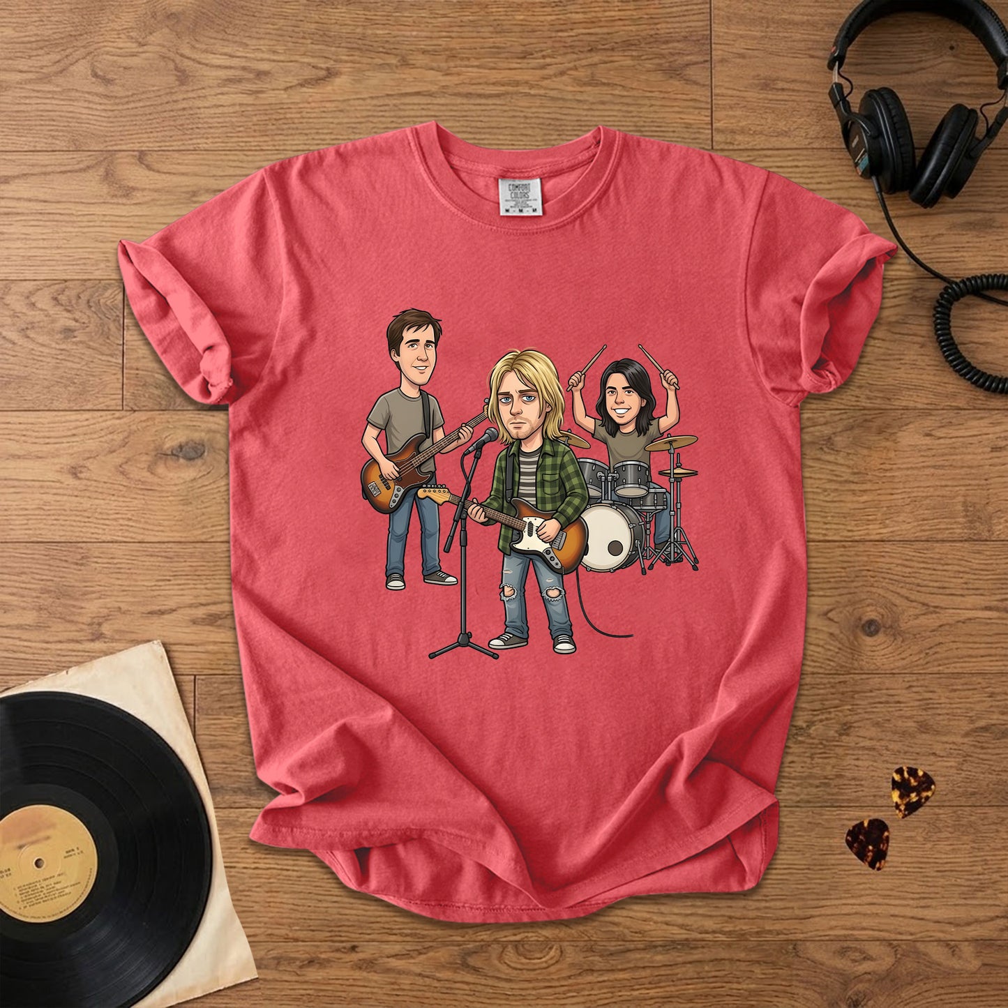 Nirvana Vintage Grunge Band Graphic T-Shirt – Retro Music Fan Comfort Tee