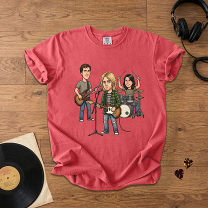 Nirvana Vintage Grunge Band Graphic T-Shirt – Retro Music Fan Comfort Tee