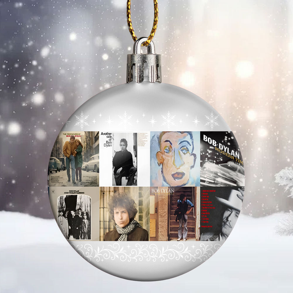 Bob Dylan Ball Ornament – A Tribute to the Poet of Rock and Timeless Melody