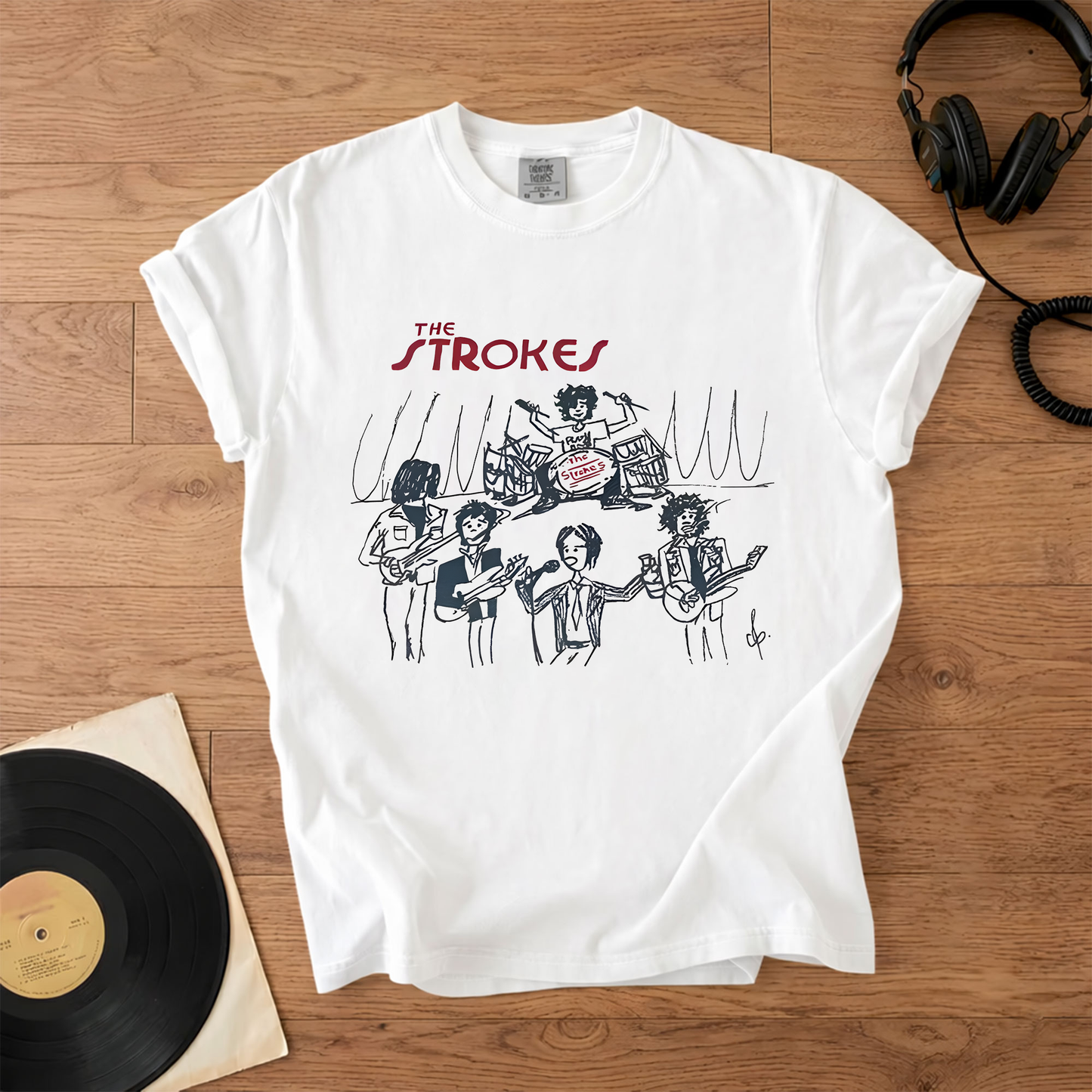 The Strokes Band Graphic Tour T-Shirt – Retro Music Band Merch Tee