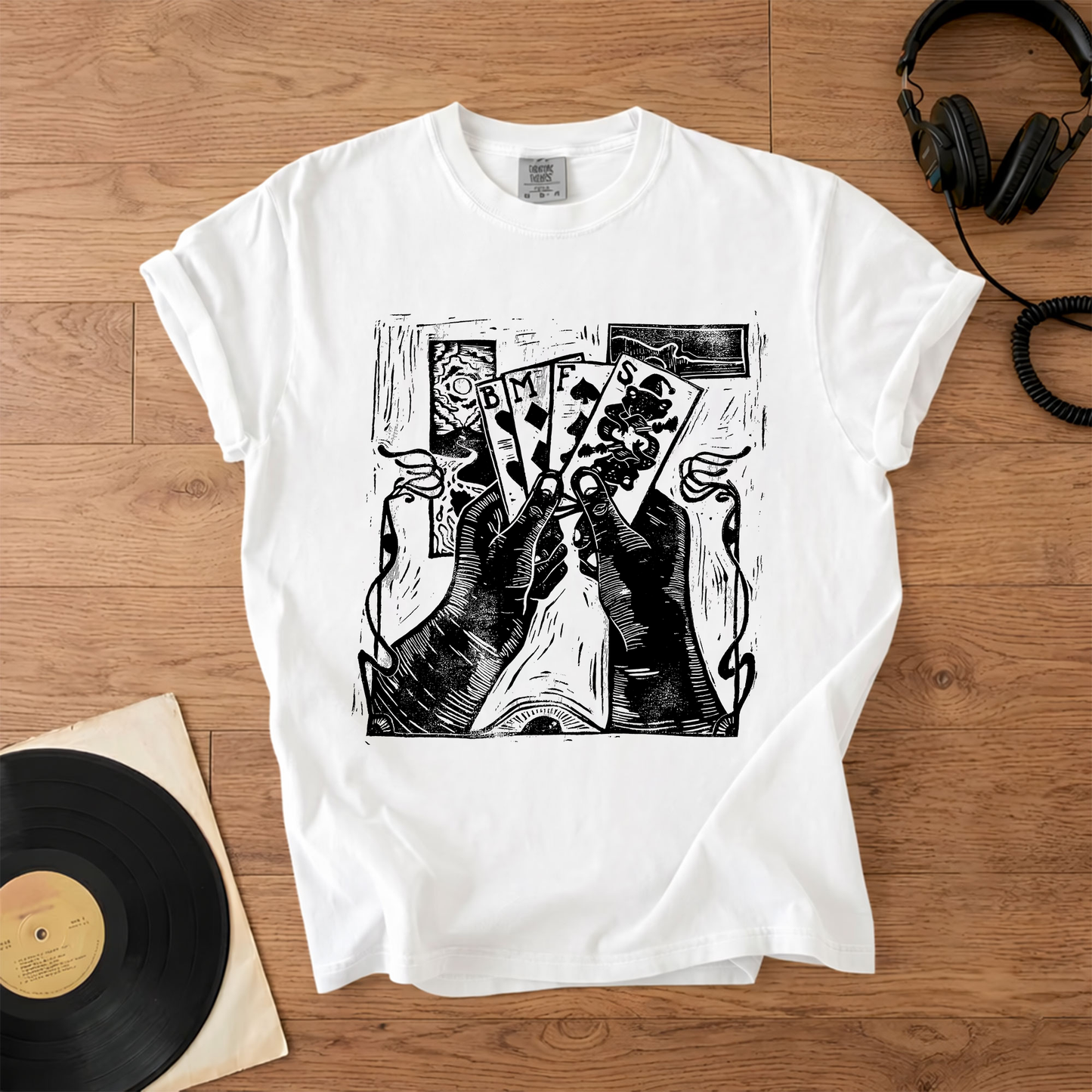 Billy Strings BMFS Playing Cards Graphic T-Shirt – Retro Rock Metal Music Fan Merch Tee