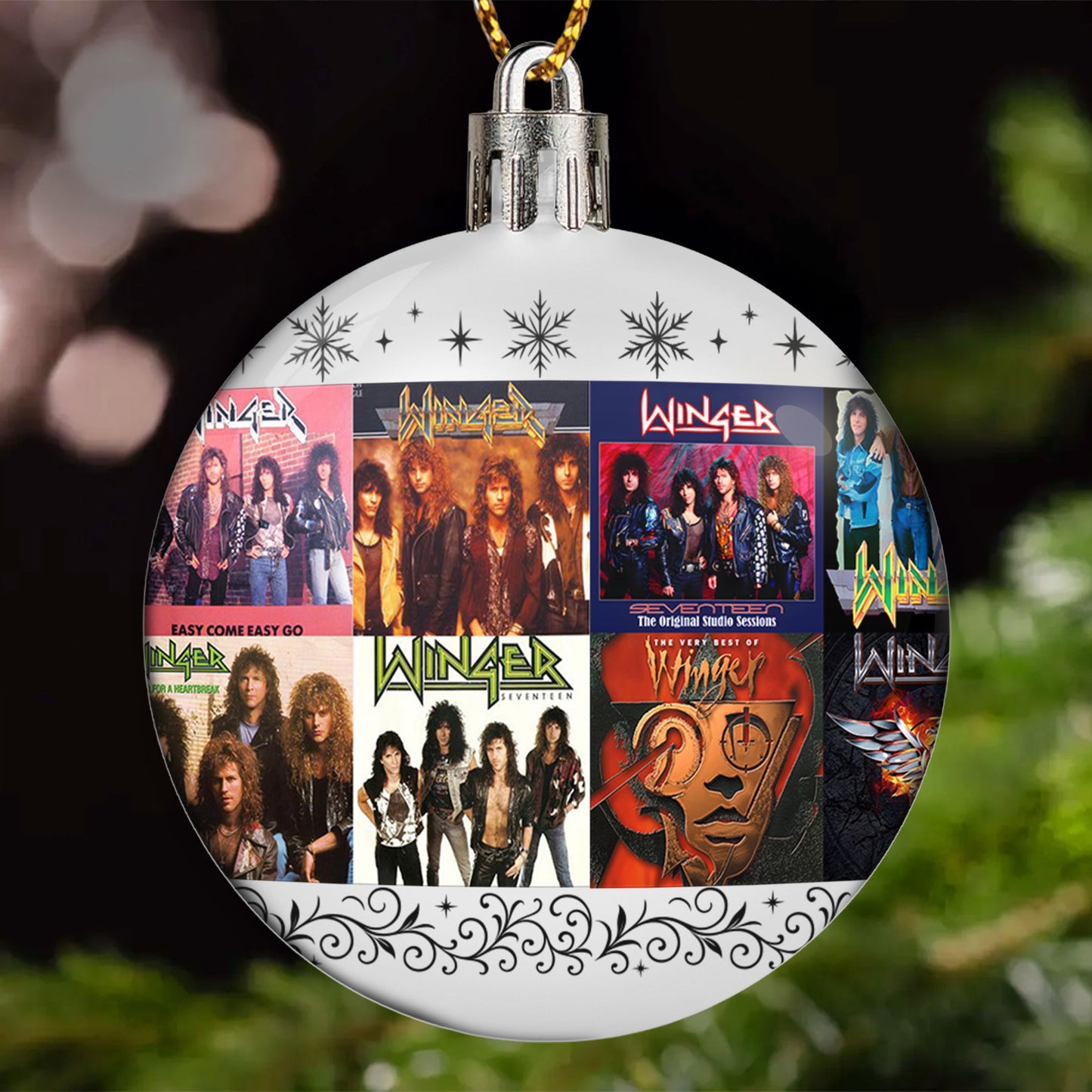Winger Ball Ornament – Classic Hard Rock Energy