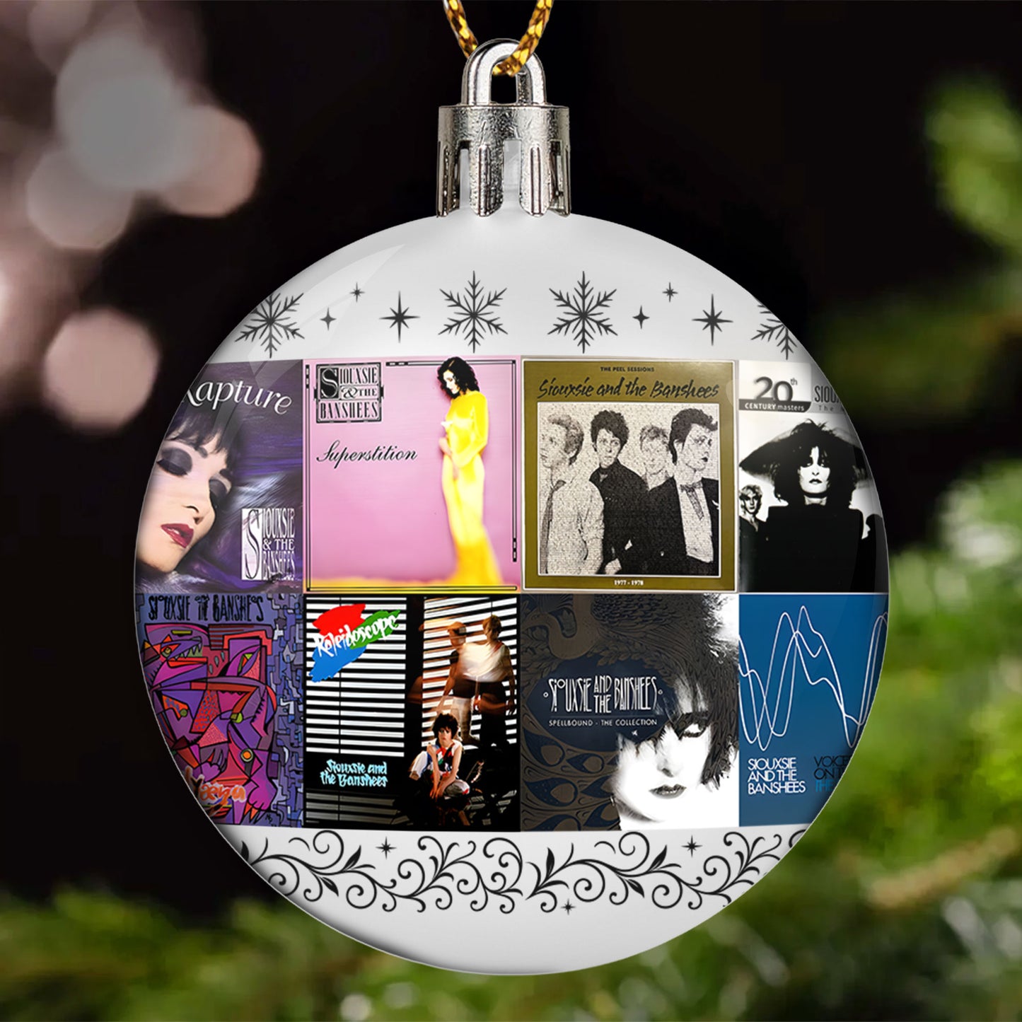 Siouxsie and the Banshees Ball Ornament – Post-Punk Icons