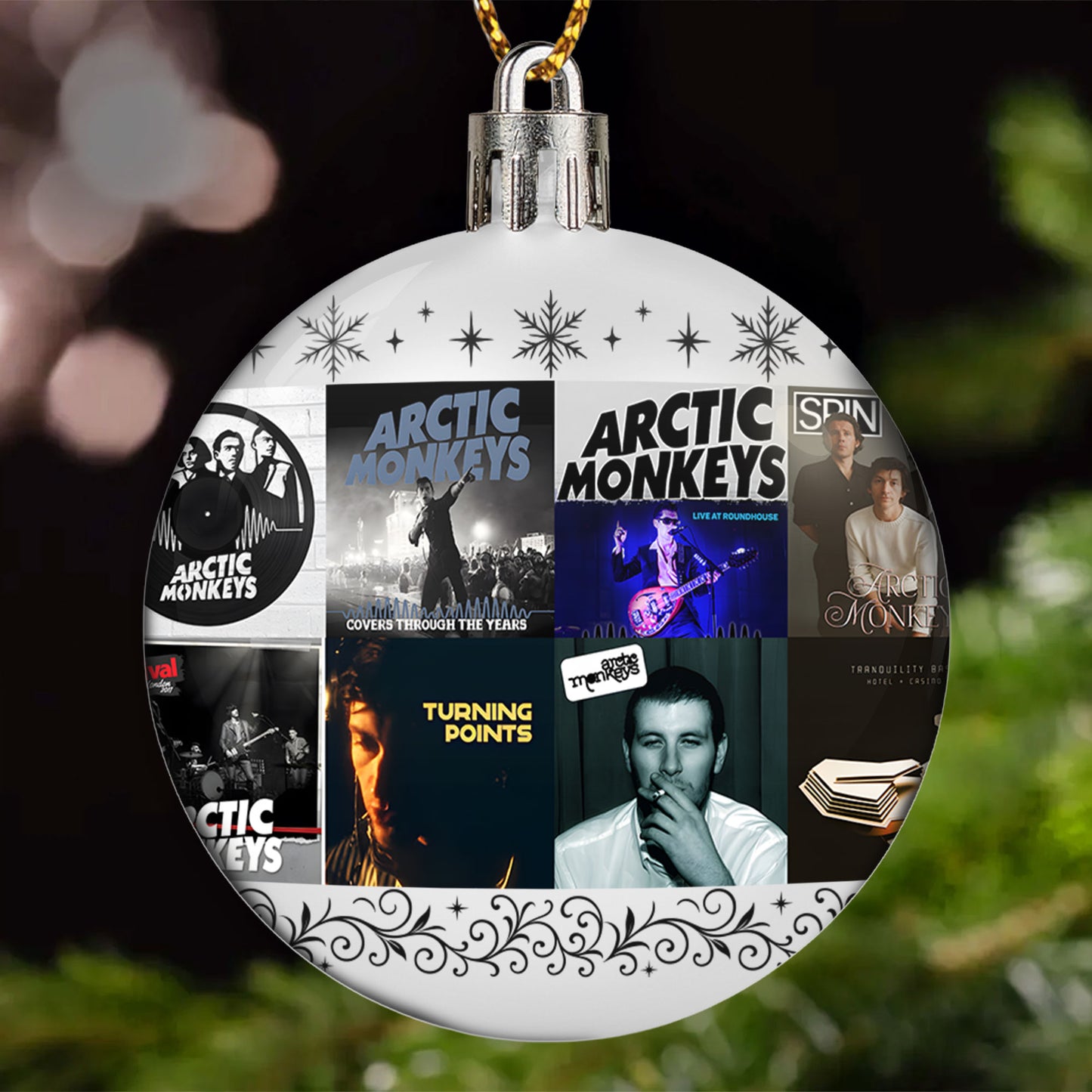 Arctic Monkeys Ball Ornament – Indie Rock Vibes