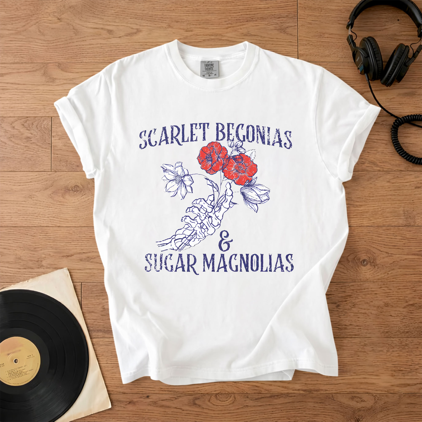 Grateful Dead Scarlet Begonias & Sugar Magnolias T-Shirt – Vintage Grateful Dead Graphic Tee