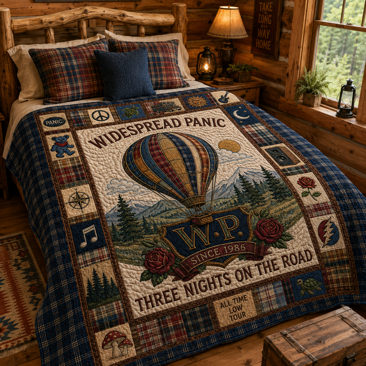Widespread Panic Quilt Blanket – Iconic Symbol Inspired High Quality Quilt Blanket