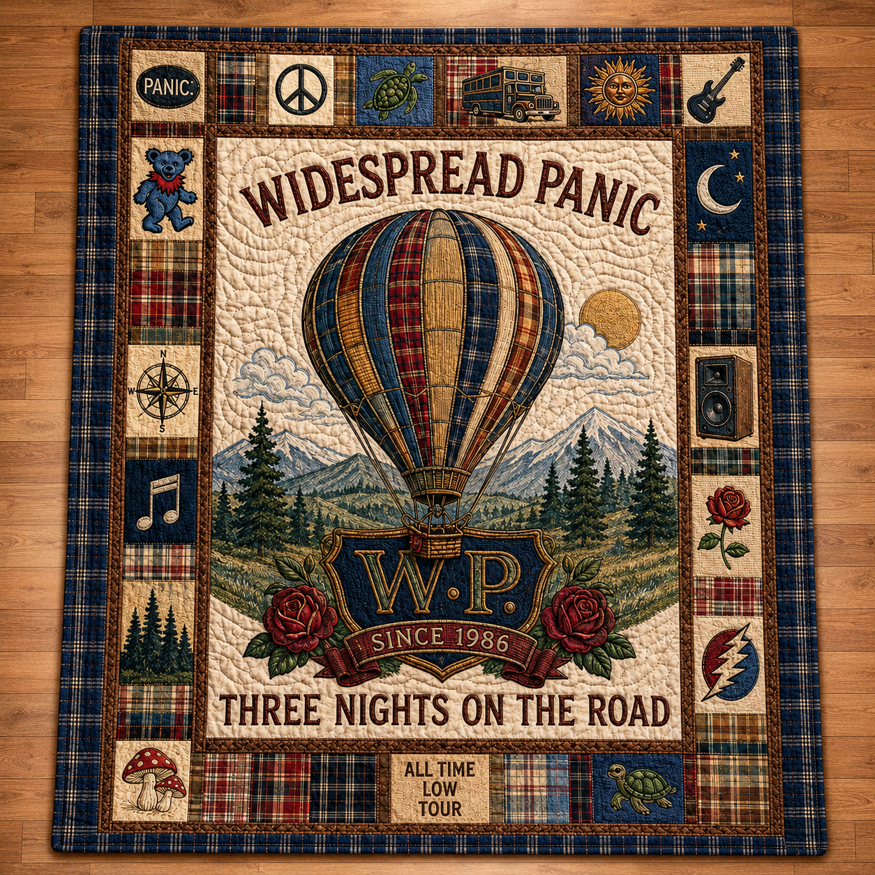 Widespread Panic Quilt Blanket – Iconic Symbol Inspired High Quality Quilt Blanket