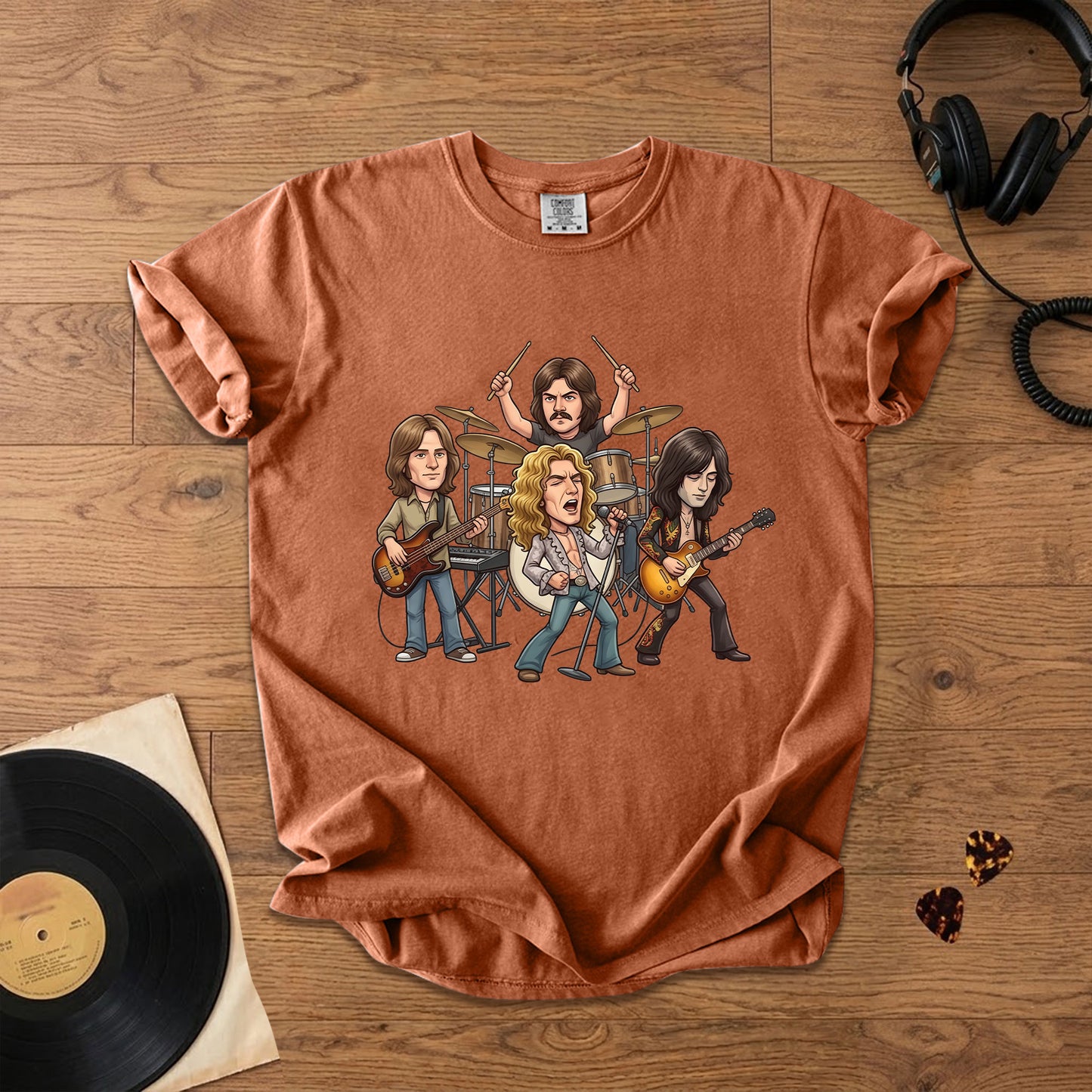 Led Zeppelin Vintage Rock Band Graphic T-Shirt – Classic Music Fan Tee