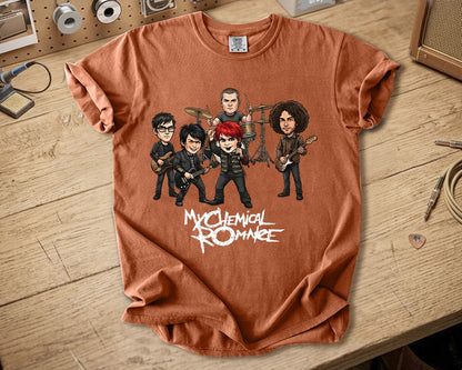 My Chemical Romance Comfort Colors Tee – Band Members Tribute Classic Emo Rock Shirt