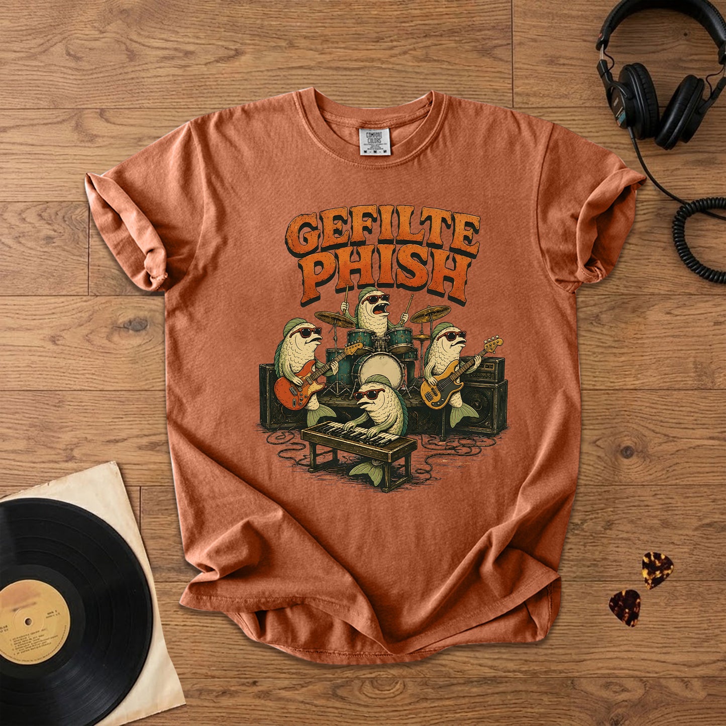 Gefilte Phish T-Shirt – Retro Rock Music Phish Band Merch Tee