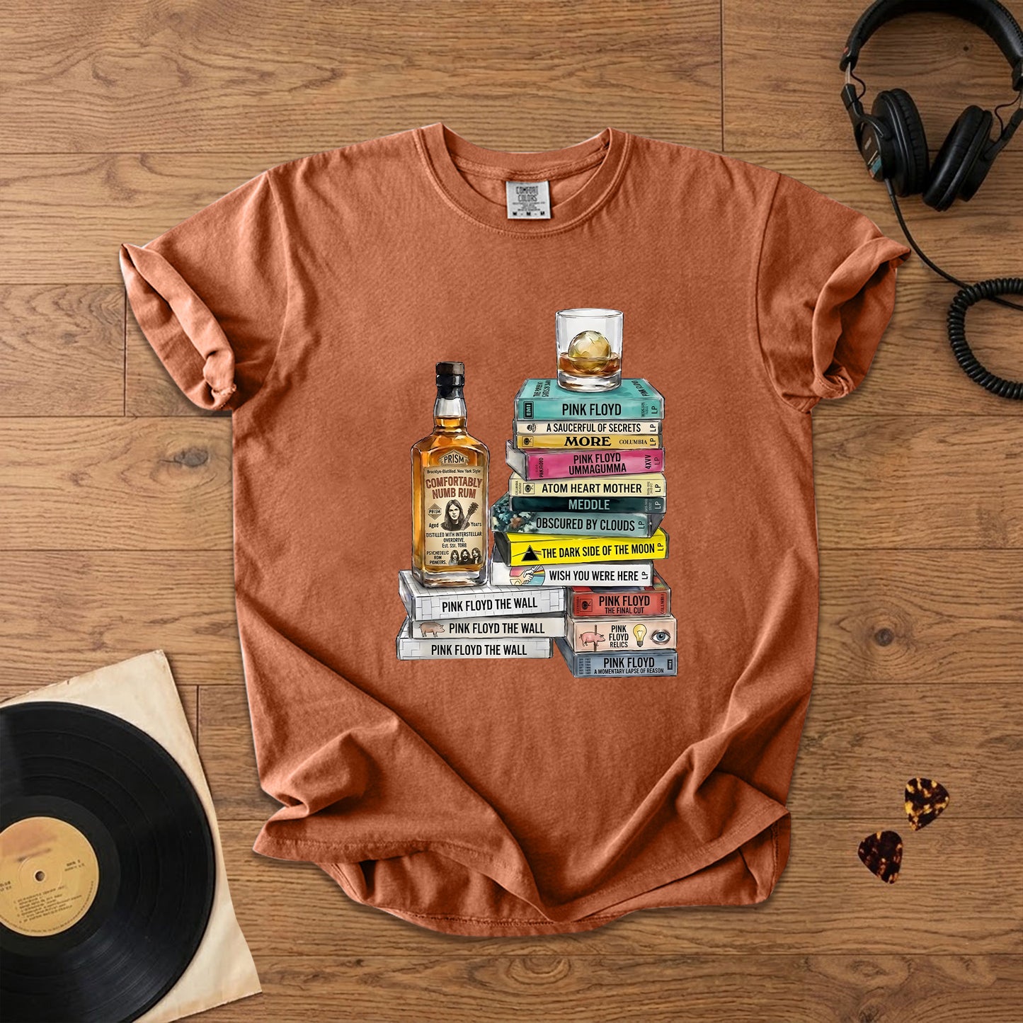 Pink Floyd Cassette Collection T-Shirt – Retro Music Pink Floyd Band Merch Tee