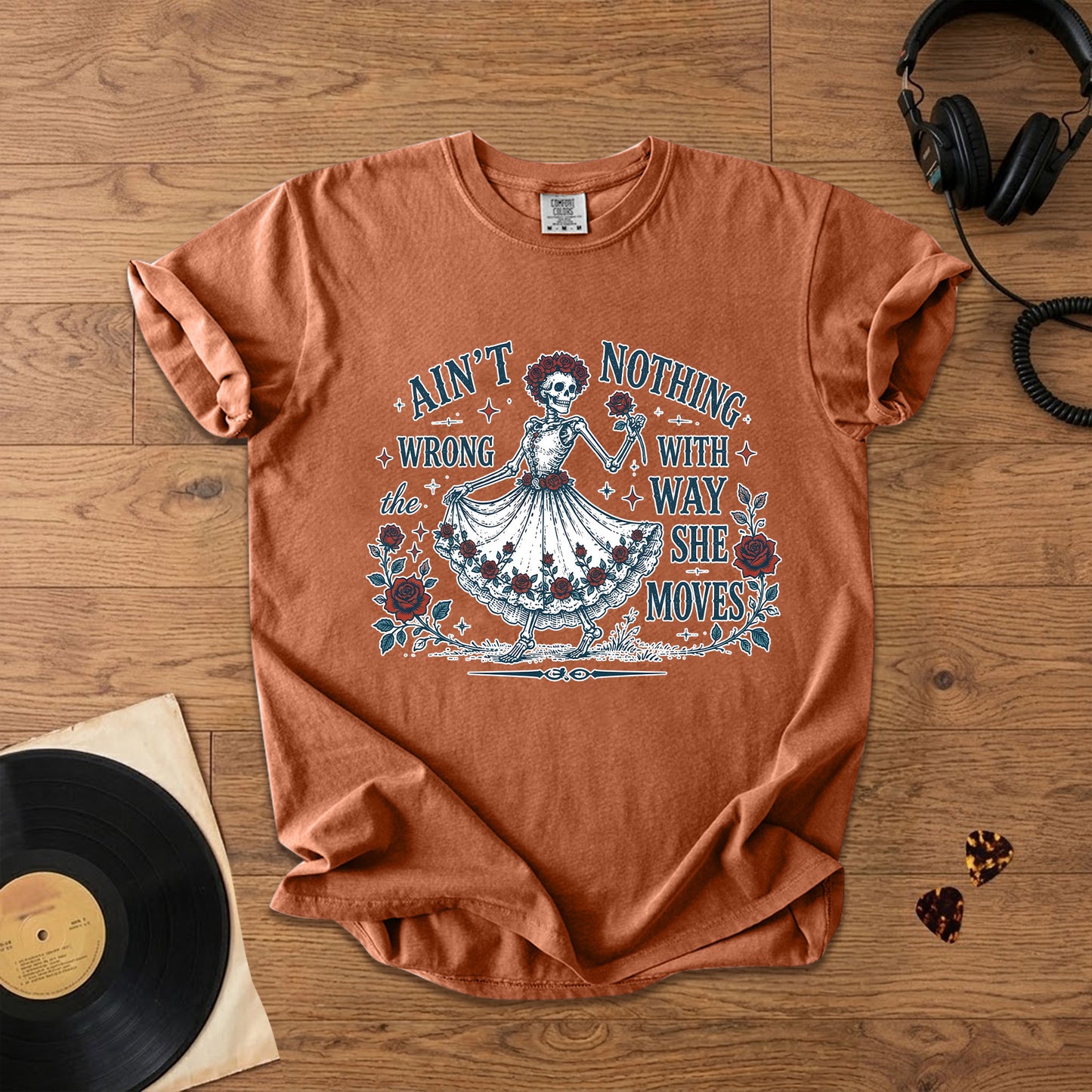 Grateful Dead Sugar Magnolia Ain't Nothing Wrong Skeleton T-Shirt – Retro Rock Metal Music Fan Merch Tee