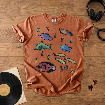 Weird Fishes Radiohead Comfort Tee – Space & Retro Rock Inspired Graphic Shirt