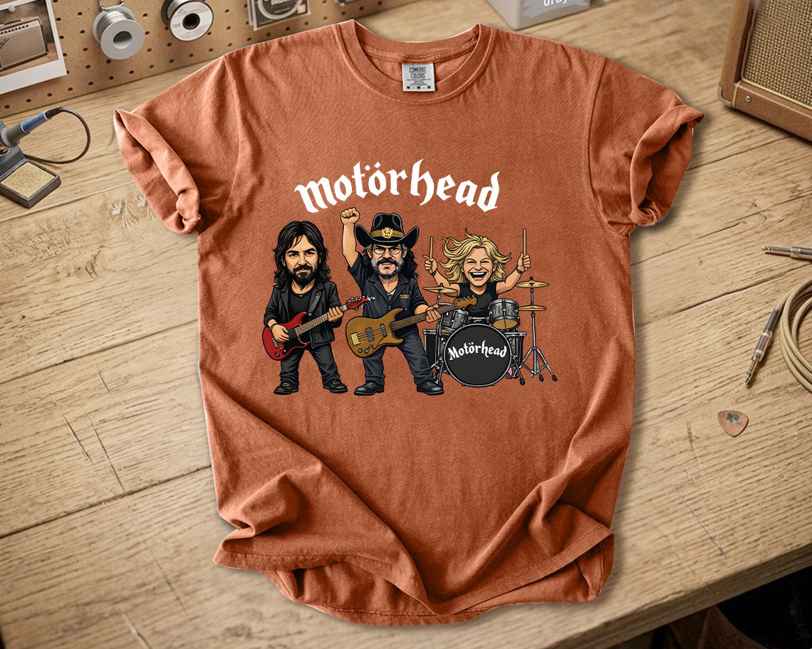 Motörhead Comfort Colors Tee – Lemmy Kilmister Band Members Tribute Classic Rock Shirt