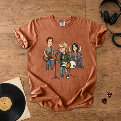 Nirvana Vintage Grunge Band Graphic T-Shirt – Retro Music Fan Comfort Tee