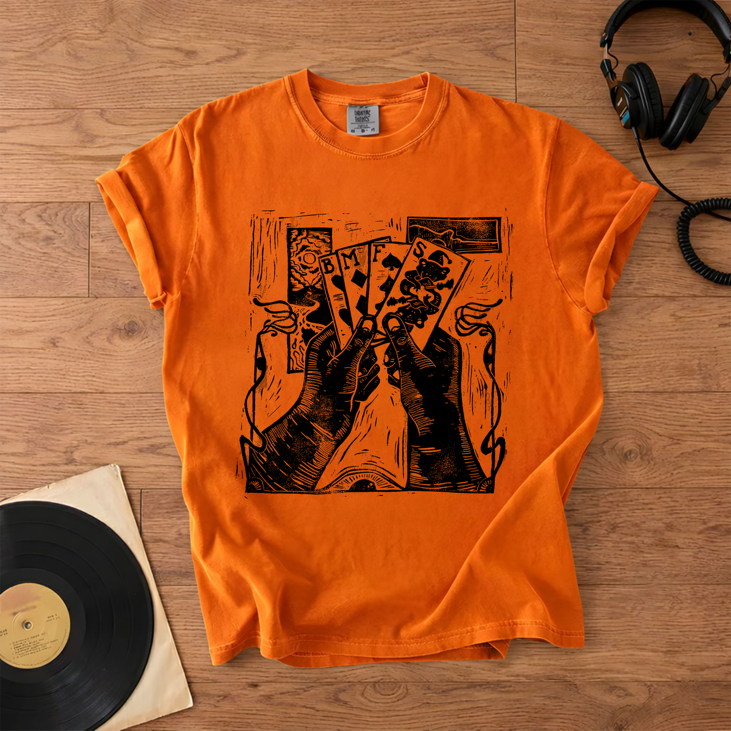Billy Strings BMFS Playing Cards Graphic T-Shirt – Retro Rock Metal Music Fan Merch Tee