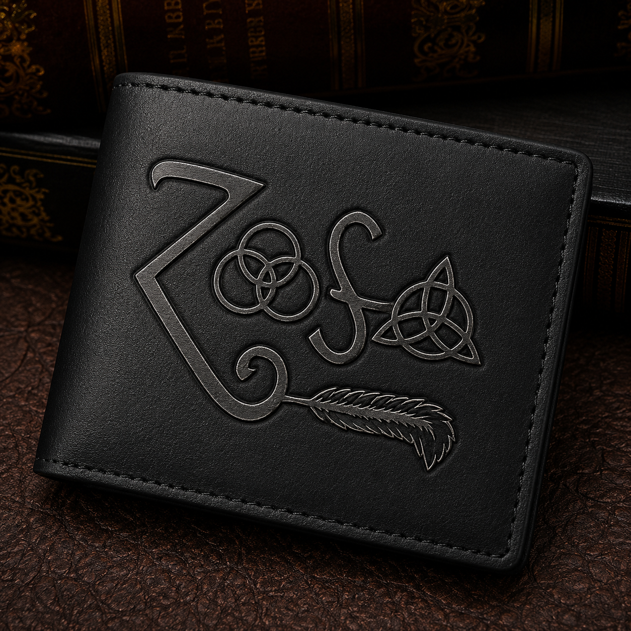 Led Zeppelin Zoso Wallet – Classic Rock Inspired Leather Wallet (With Box)