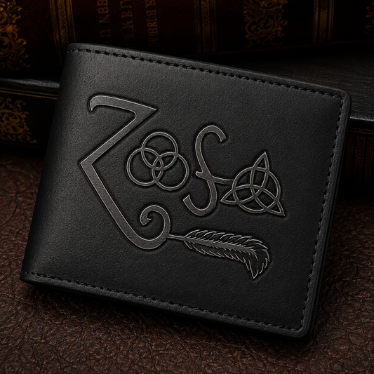 Led Zeppelin Zoso Wallet – Classic Rock Inspired Leather Wallet (With Box)