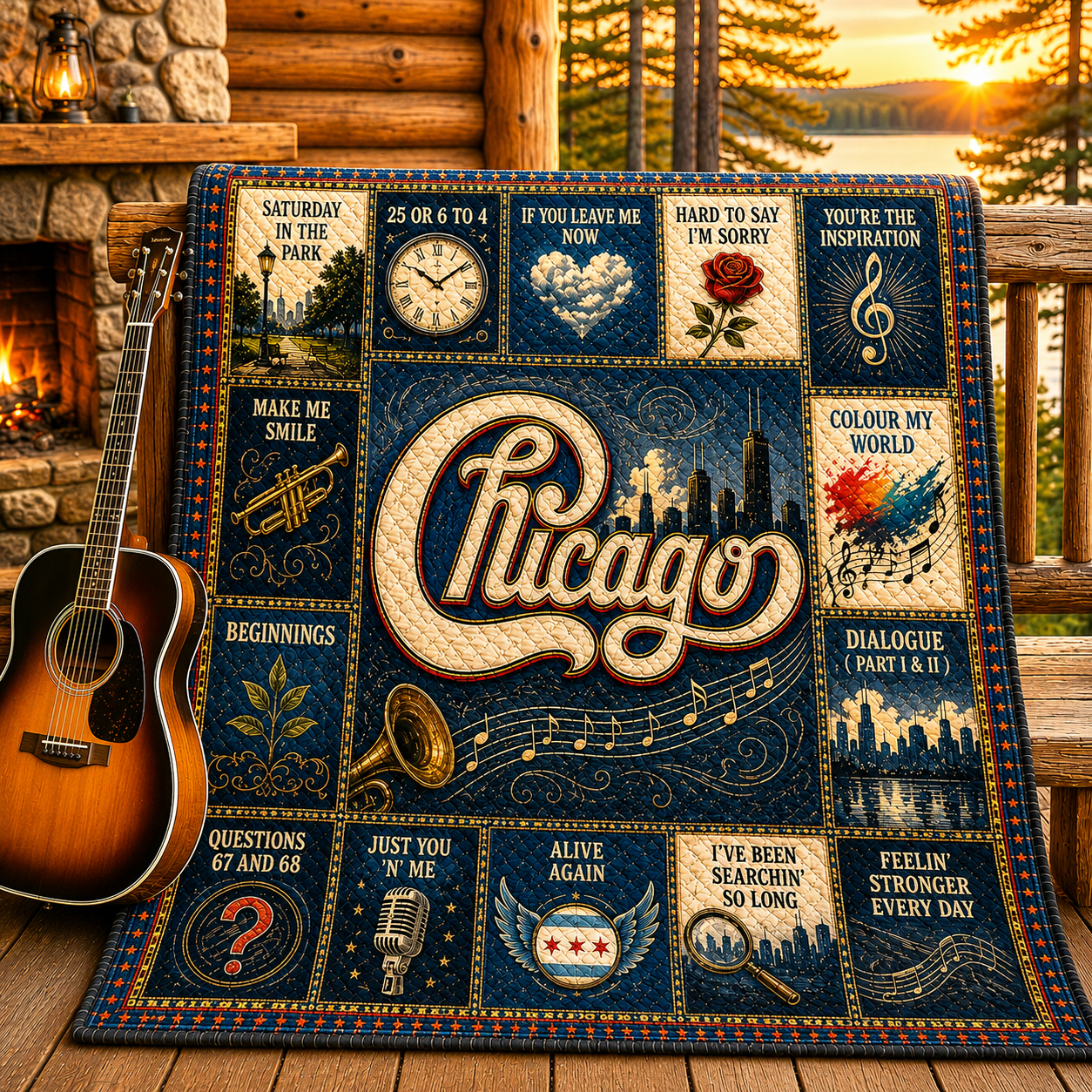 Chicago Band Jazz Rock Quilt Blanket – You're The Inspiration In Every Stitch