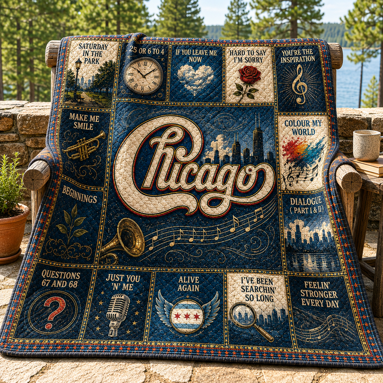 Chicago Band Jazz Rock Quilt Blanket – You're The Inspiration In Every Stitch