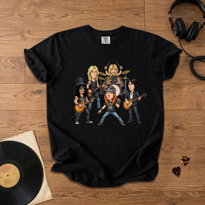 Guns N’ Roses Band Graphic T-Shirt – Rock Fan Tee