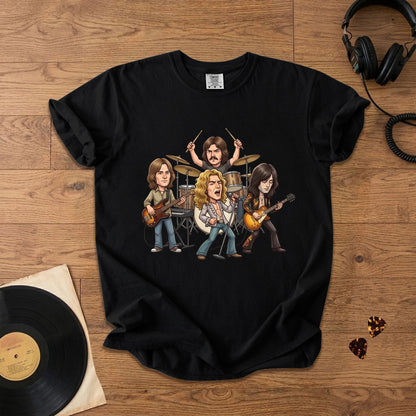 Led Zeppelin Vintage Rock Band Graphic T-Shirt – Classic Music Fan Tee