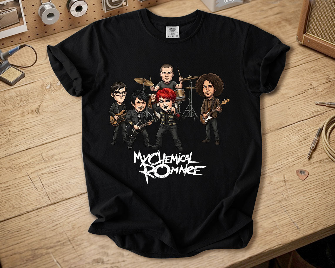 My Chemical Romance Comfort Colors Tee – Band Members Tribute Classic Emo Rock Shirt