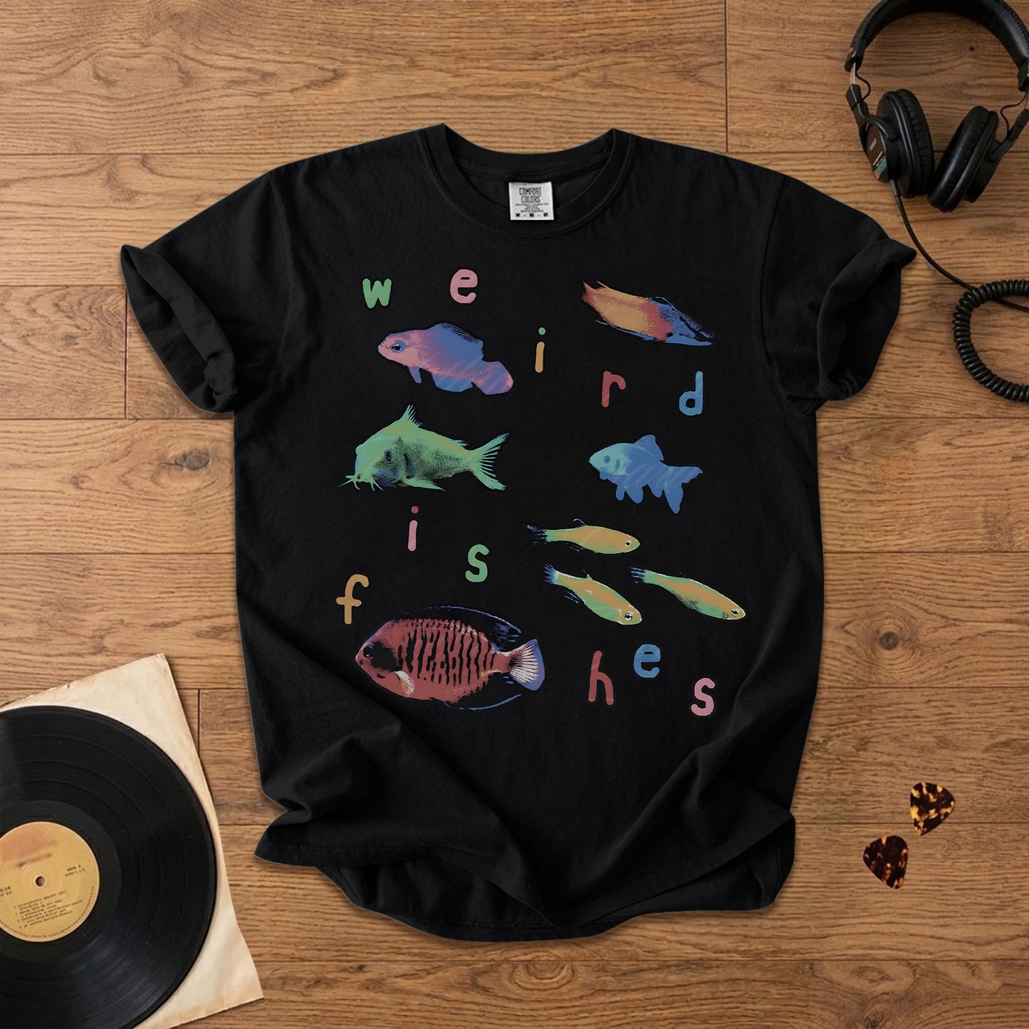 Weird Fishes Radiohead Comfort Tee – Space & Retro Rock Inspired Graphic Shirt