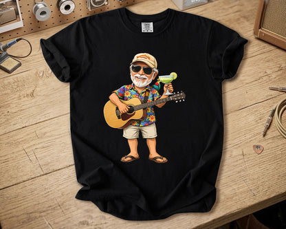 Jimmy Buffett Comfort Colors Tee – Margaritaville Guitar Vibes Island Lifestyle Shirt