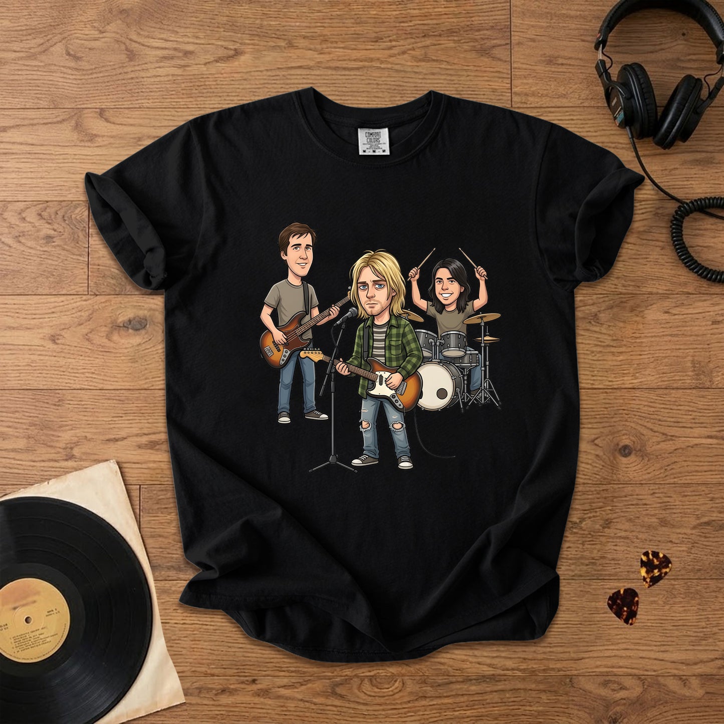 Nirvana Vintage Grunge Band Graphic T-Shirt – Retro Music Fan Comfort Tee