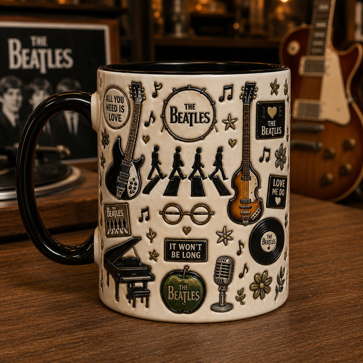 The Beatles Mug – Abbey Road Coffee Cup, All You Need Is Love Gift for Beatles Fans
