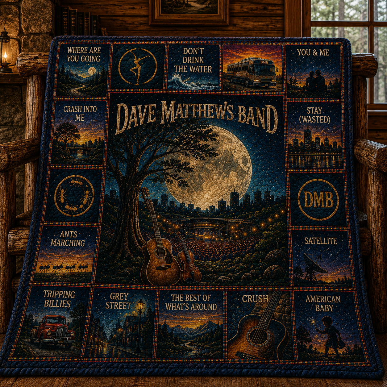 Dave Matthews Band Jam Rock Quilt Blanket – A Magical Musical Journey In Every Stitch