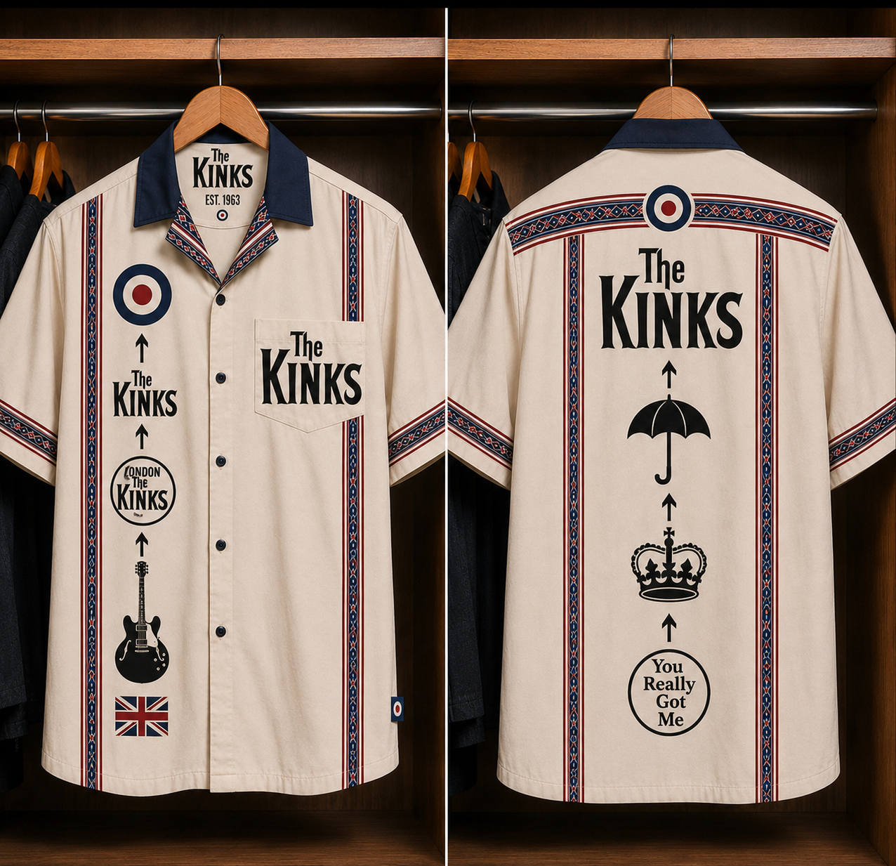 The Kinks You Really Got Me Hawaiian Shirt - Mexican Inspired Hawaiian Shirt White Version