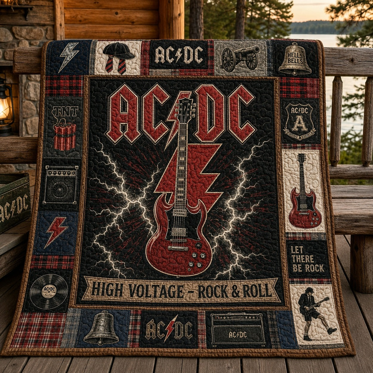 ACDC Quilt Blanket – A Psychedelic Journey in Every Stitch