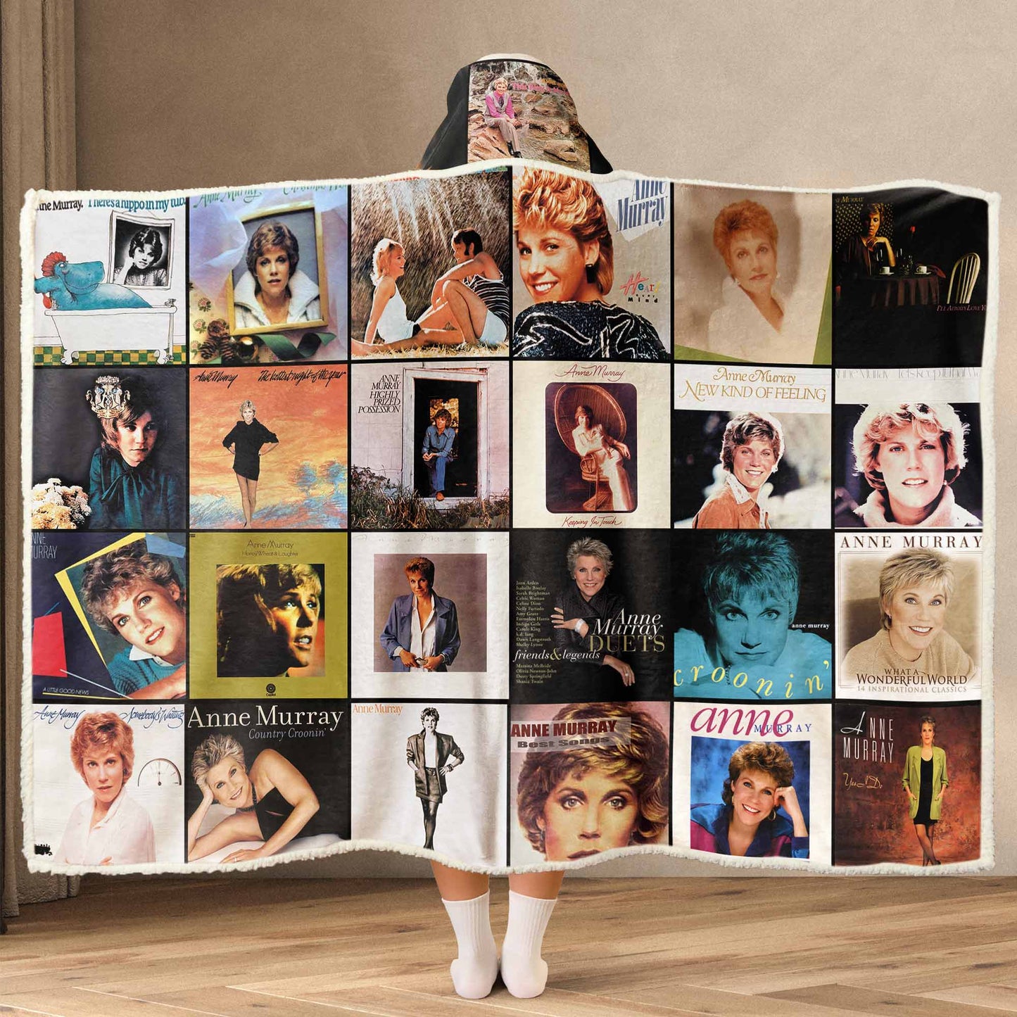 Anne Murray Wearable Hooded Blanket – A Cozy Tribute to Timeless Classics