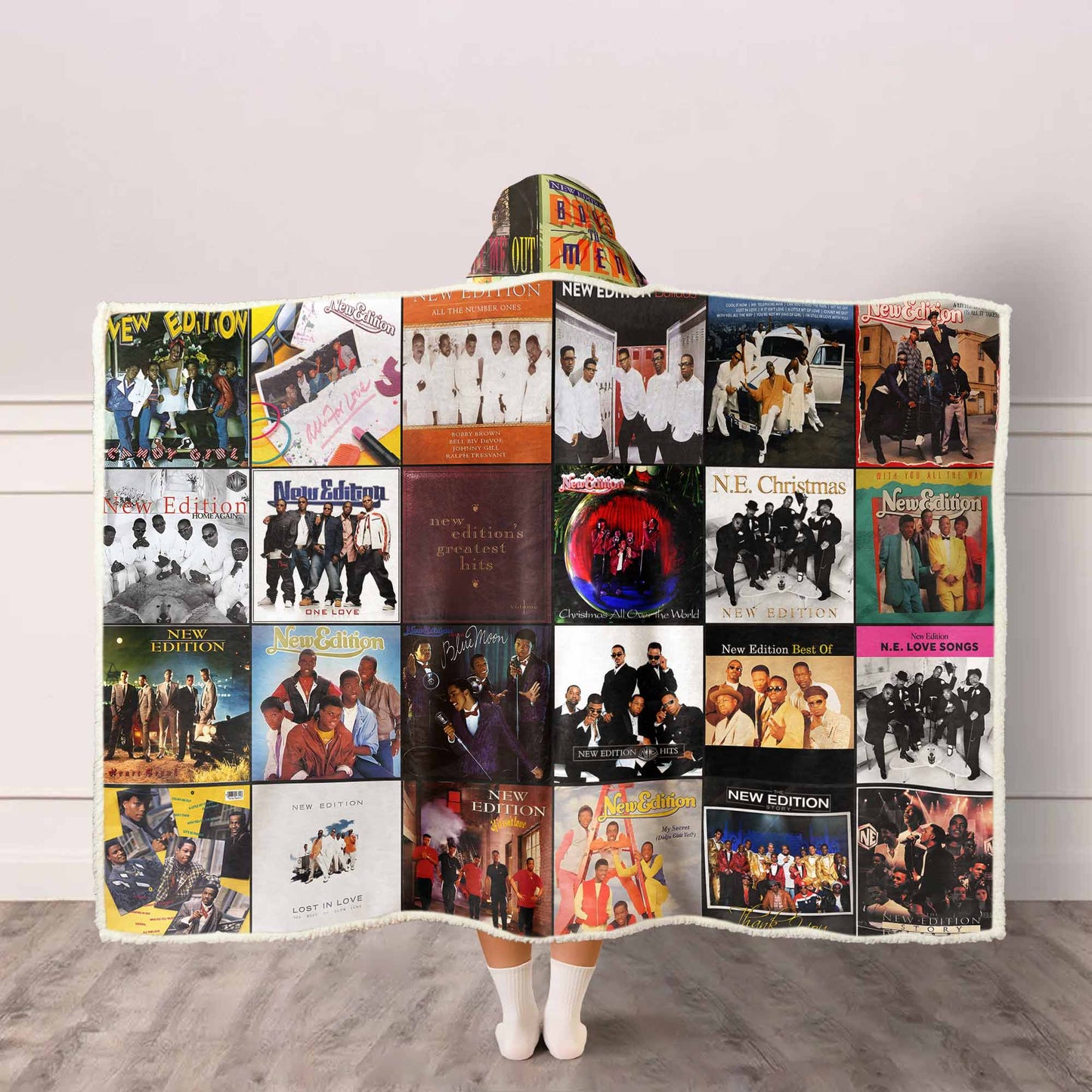 New Edition Wearable Hooded Blanket – A Cozy R&B Time Capsule
