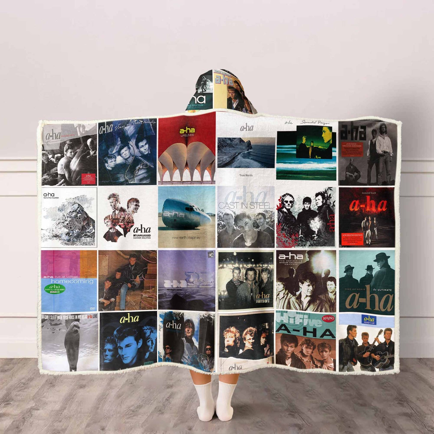 A-ha Wearable Hooded Blanket – Celebrate the Sound of Synth-Pop Legends