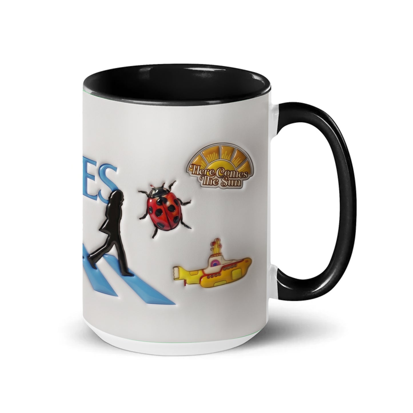 The Beatles Abbey Road Accent Mug – Classic Crosswalk Silhouette Coffee Cup