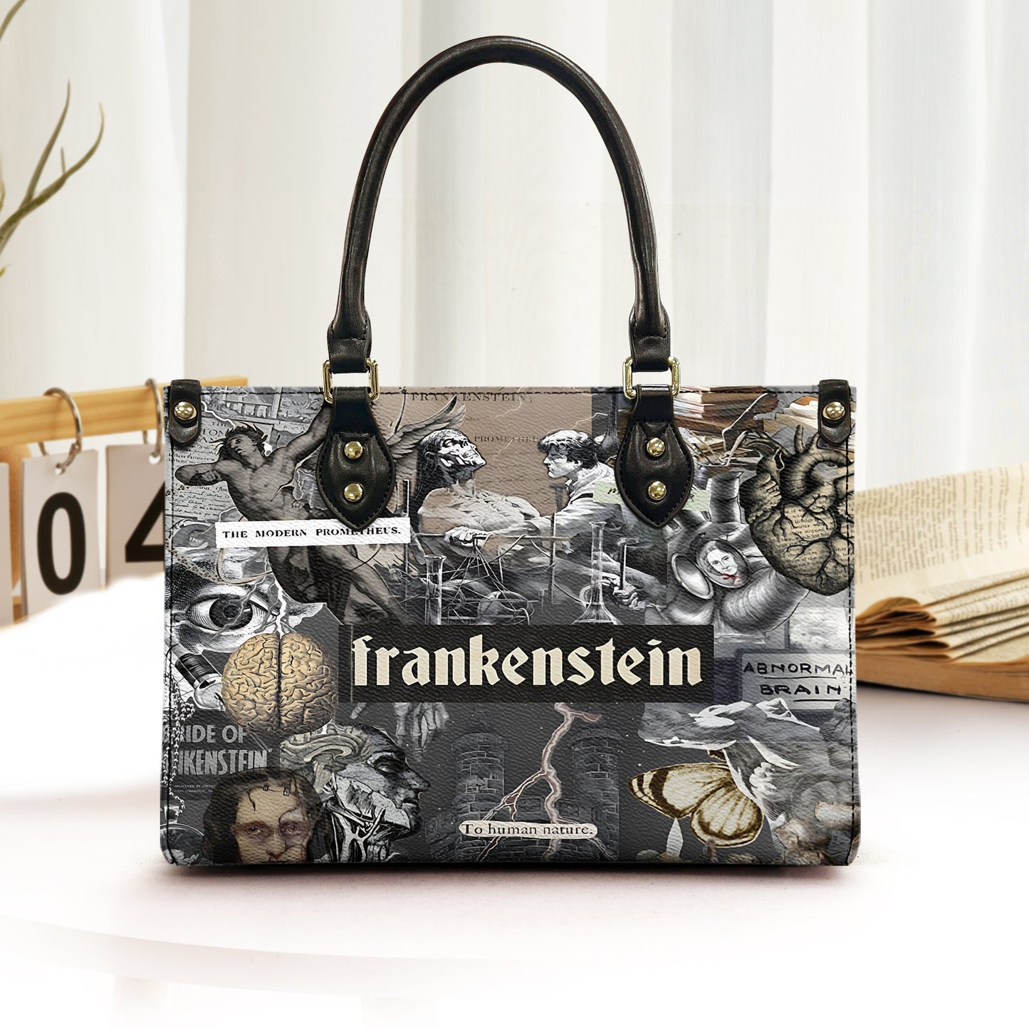 Frankenstein Leather Handbag – Gothic Literature Inspired Design