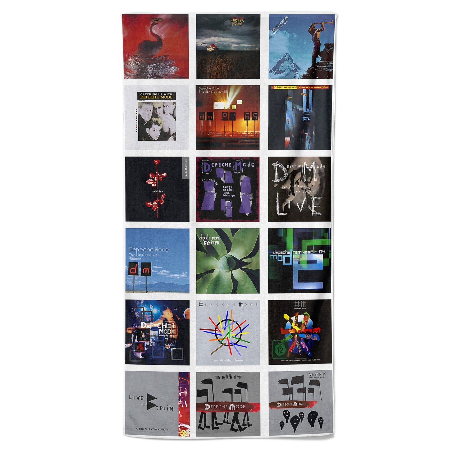 Depeche Mode Beach Towel – Album Cover Collage Electronic Rock Towel