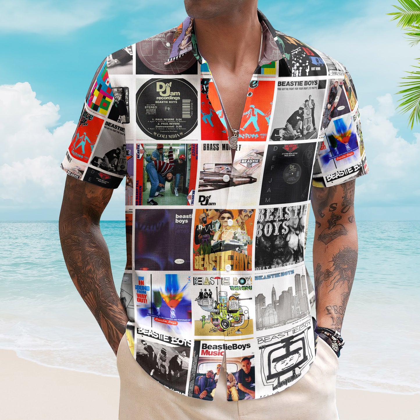 Beastie Boys Hawaiian Shirt – Iconic Album Collage Hip-Hop Style