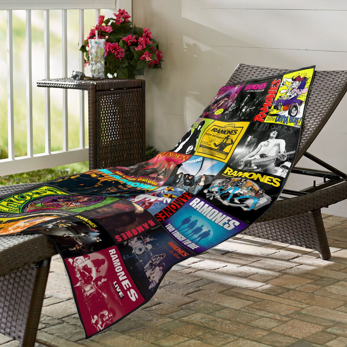 Ramones Beach Towel – Album Cover Collage Punk Rock Towel