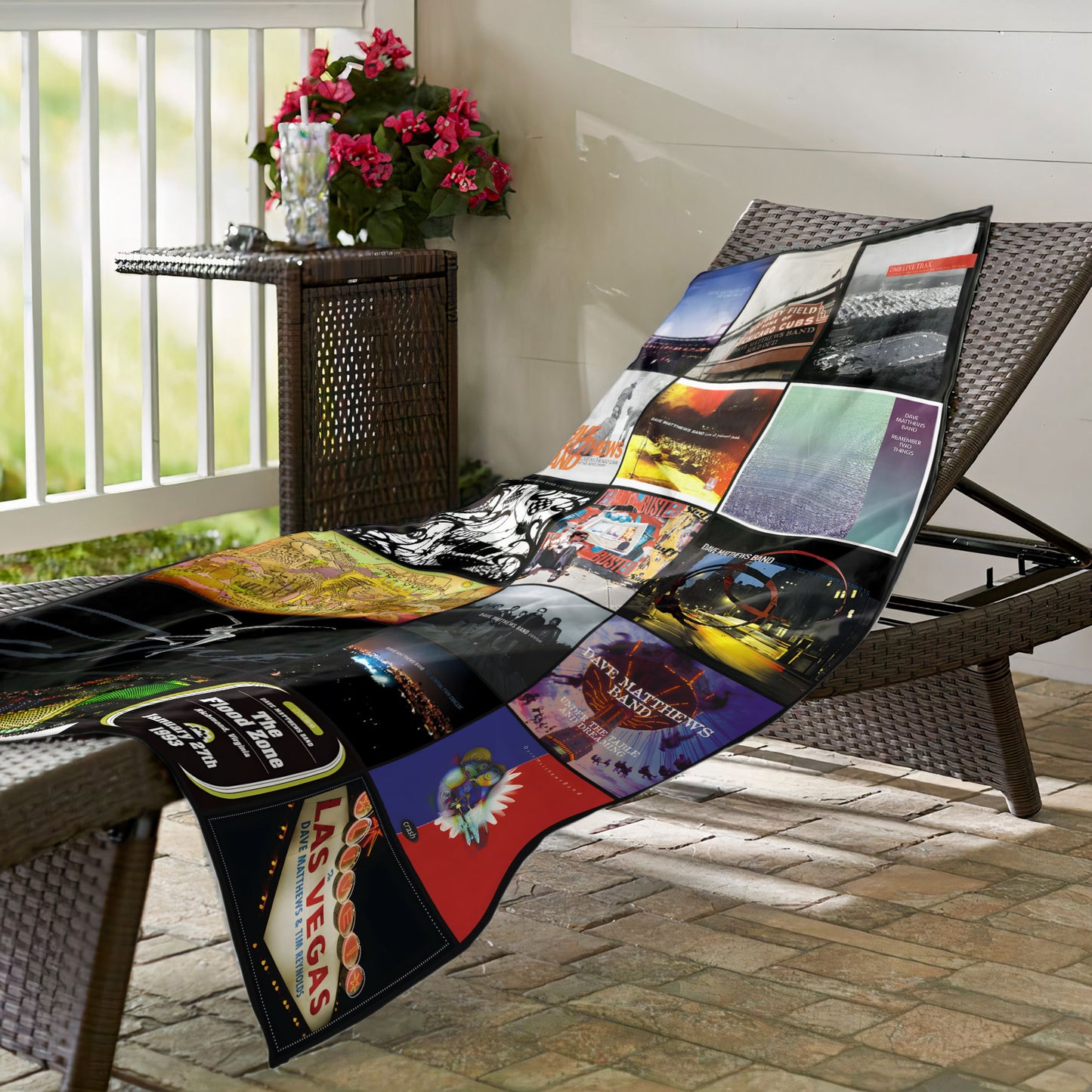 Dave Matthews Band Beach Towel – Album Cover Collage Rock Towel