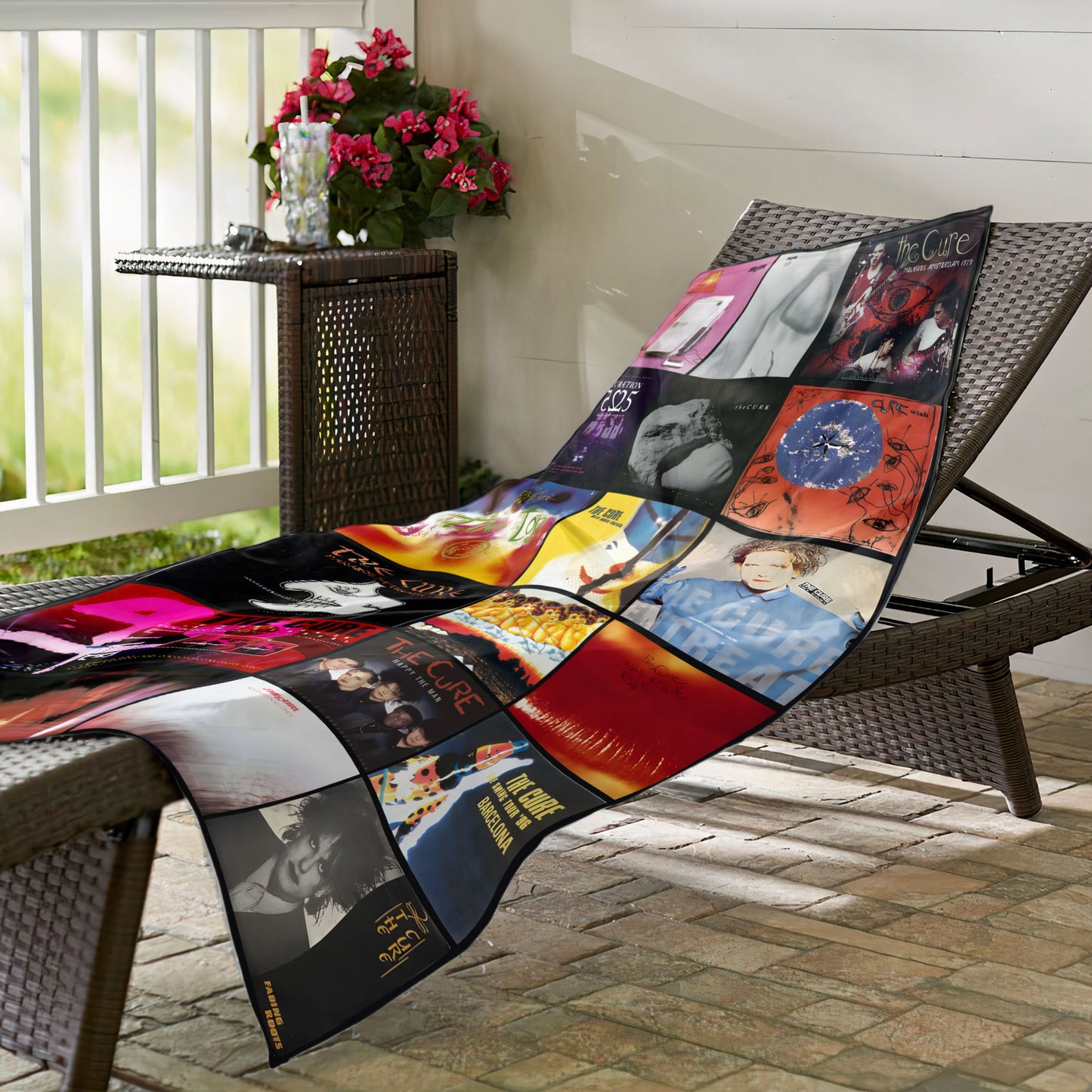The Cure Band Beach Towel – Album Cover Collage Classic Rock Towel
