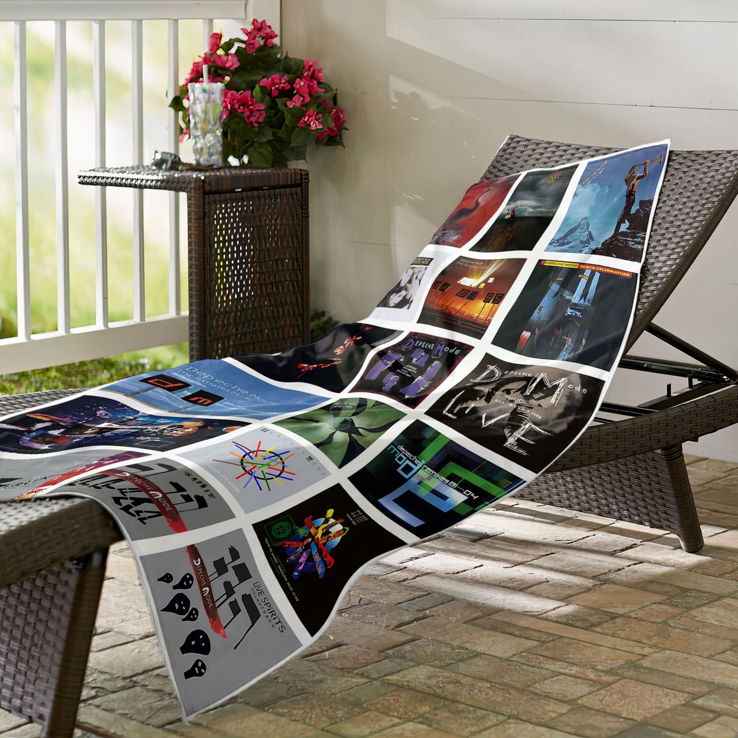 Depeche Mode Beach Towel – Album Cover Collage Electronic Rock Towel