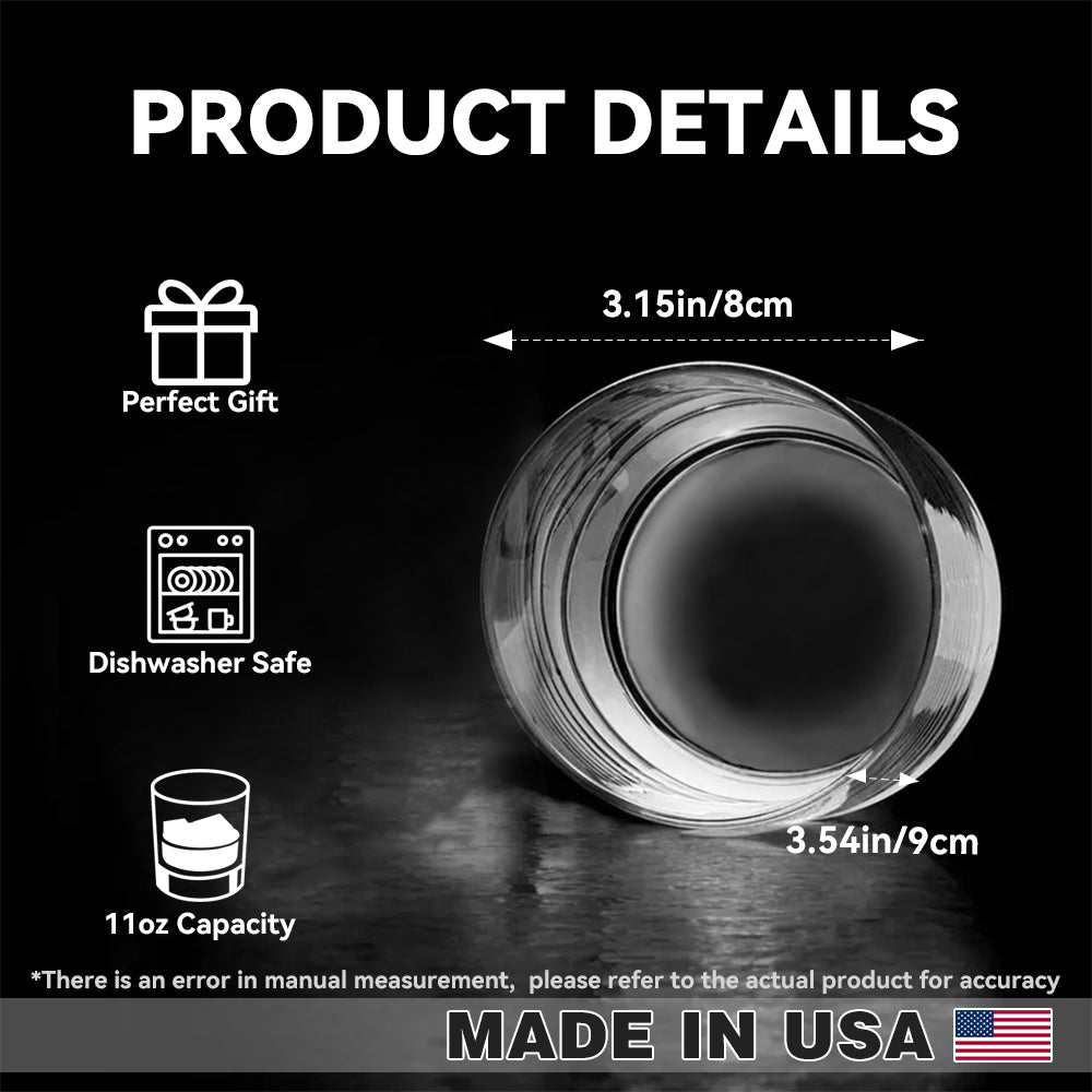 Grateful Dead Steal Your Face Engraved Whiskey Glass - Multiple Designs Available Father's Day Gift (With Gift Box)